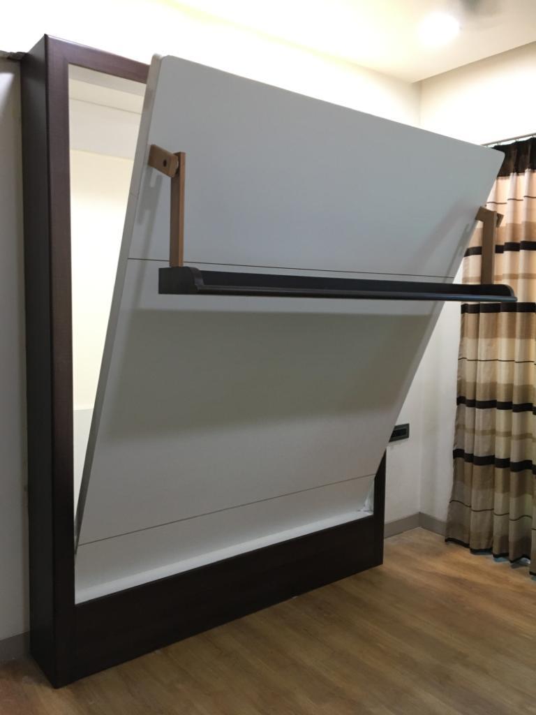 Hidden Wallbed - Hydraulic Pump Technology, Queen Size 6'0" X 6'0" | Lifetime Warranty, Space-saving Design, Modern Aesthetic, Metal Frame, Customizable Dimensions