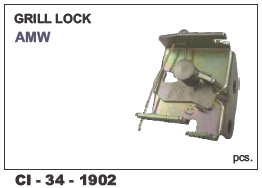 Auto Grill Lock Amw - Durable Design For 4-wheelers | Warranty Included, Enhanced Security Features For Vehicle Protection
