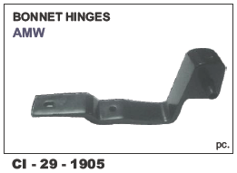 Bonnet Hinges AMW - Durable Metal, For 4 Wheeler Vehicles | Includes Warranty for Dependable Performance and Reliability