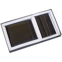 पुरुषों की सादी चमड़े कीवॉलेट