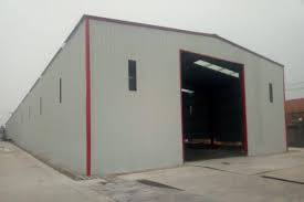 Prefab Warehouse Shed - Premium Metal Alloy, Various Sizes & Designs | Single Door Capability, Tested Quality Assurance