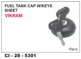 फ्यूल टैंक कैप डब्ल्यू/कीस शीट विक्रम वाहन का प्रकार: थ्री व्हीलर