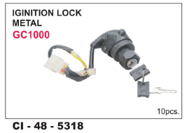 Iginition Lock Metal GC1000 - Durable Metal Construction for 3 Wheeler Vehicles | Warranty Included for Enhanced Reliability