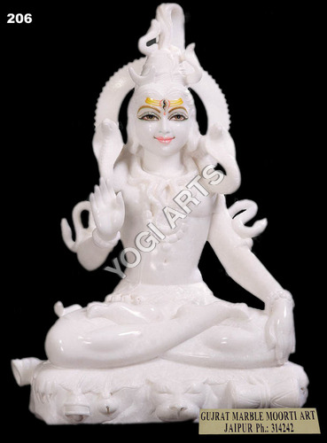 Marble Shiva Statue - Finishing: Painting