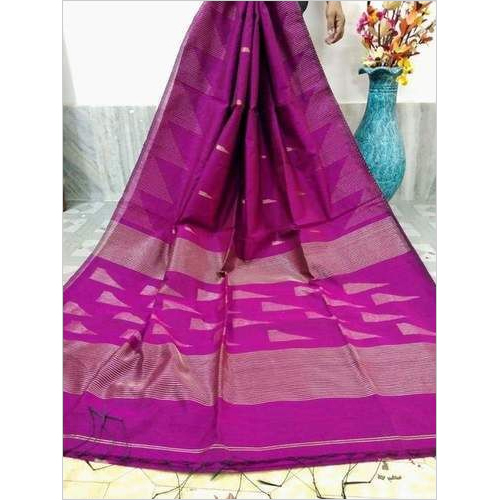 समर हैंडलूम ज़री वर्क साड़ी