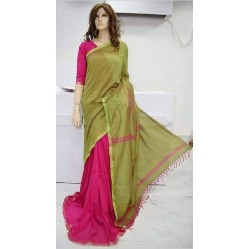 Winter Handloom Cotton Plain Saree