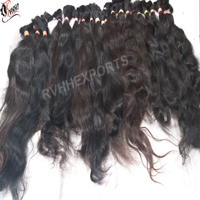 Indian Natural Wavy Bulk Hair