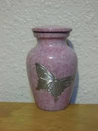Pink Primrose Ii Brass Metal Token Cremation Urn