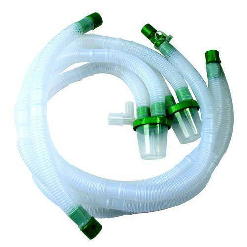 Double Water Trap Ventilator Circuit - Plastic, Suitable for Adult | High Transparency, Flexible, Airtight with Minimum Compliances, Sterile