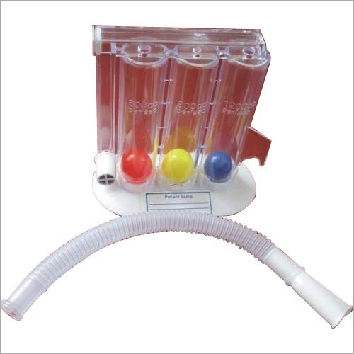 Three Ball Spirometer - Plastic, Adult Use | Reliable, Long-lasting Performance with User-friendly Features for Hospital Application