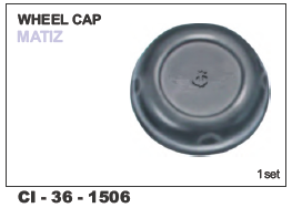 Wheel Cap MATIZ - Durable ABS Material | Compatible with 4 Wheeler Vehicles, Includes Warranty for Peace of Mind