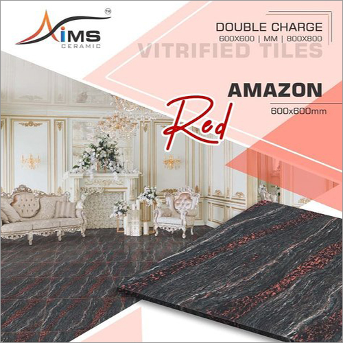 Amazon Red Double Charged Vitrified Tiles Size: Available In All Size