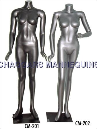 Headless Female Mannequins - Fiberglass Material, Adult Size, Faceless Design | Durable, Scratch Resistant, Adjustable Posture