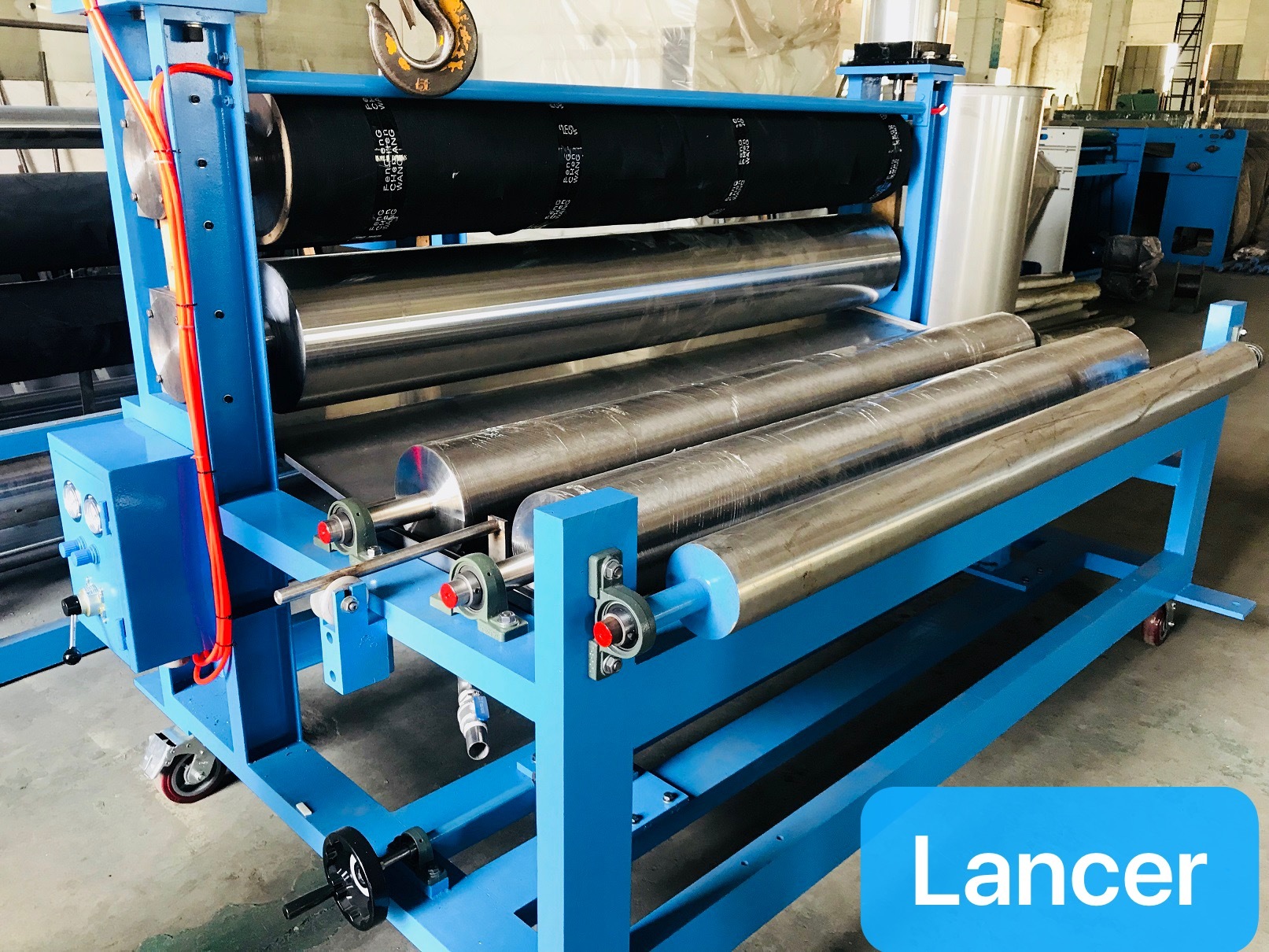 Nonwoven Interlining Production Machine - Color: Blue
