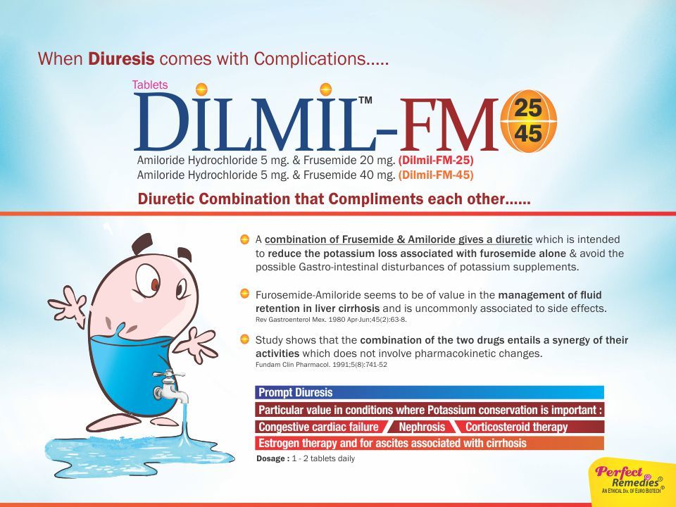 Amiloride & Frusemide Specific Drug
