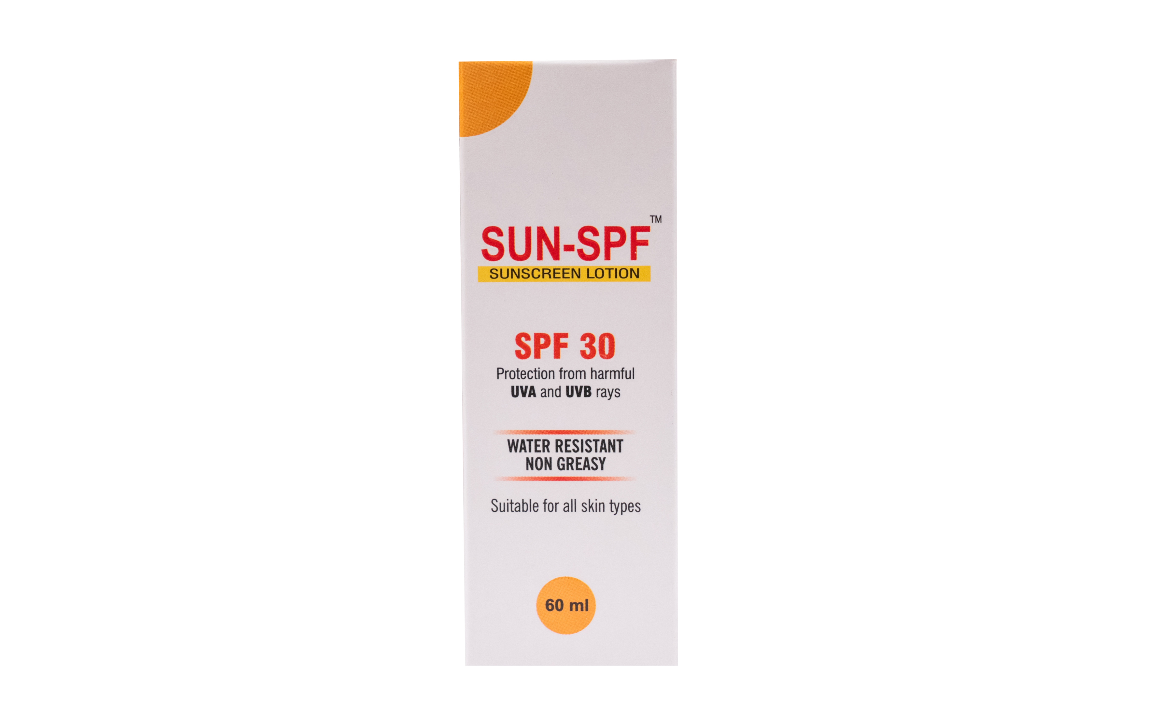 Sun Screen Lotion - Octyl Methoxy Cinnamate 7.5% + Avobenzone 3% + Tinosorb-m 0.5% + Vitamin E 0.5% + Benzophenone 3 0.5% + Octocrylene 0.5%, 60ml For Face & Skin Care, Sun Protection & Sunburn Prevention