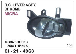 Rc Lever Assy CHROME MICRA L/R - Chrome Finish, 4-Wheeler Compatibility | Warranty Included , Precision Engineering for Performance