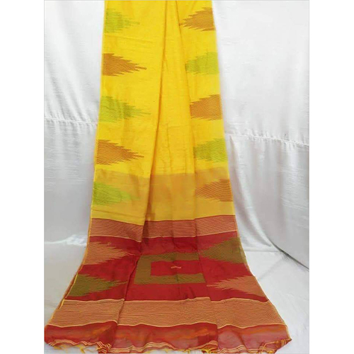 Summer Handloom Templework Box Saree