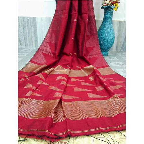 Summer Handloom Zari Work Saree
