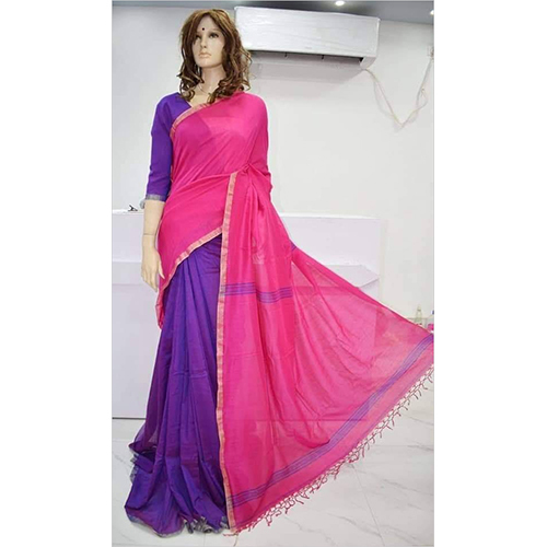 Winter Handloom Cotton Plain Saree