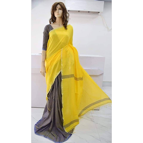 Winter Handloom Cotton Plain Saree