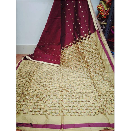 Winter Handloom Cutwork Sarees