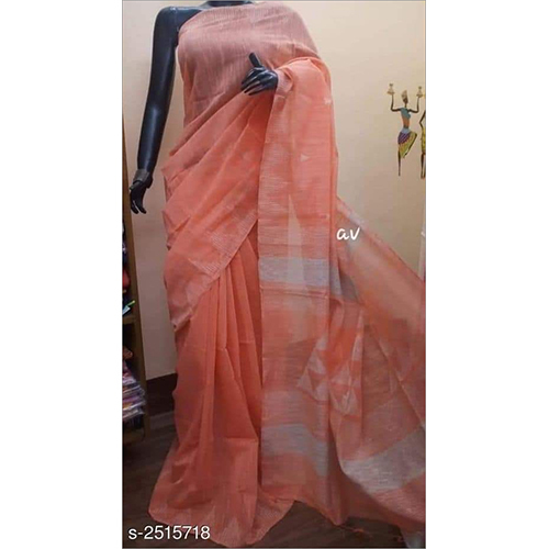 Handloom Gircha Template Work Sarees - Cotton Blend Fabric, Summer Collection With Intricate Patterns And Vibrant Colors
