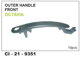 Outer Handle Front OCTAVIA - Robust Plastic Build, 4-Wheeler Compatibility | Warranty Included, Durable Design
