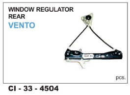 Window Regulator Rear Vento L/R Vehicle Type: 4 Wheeler