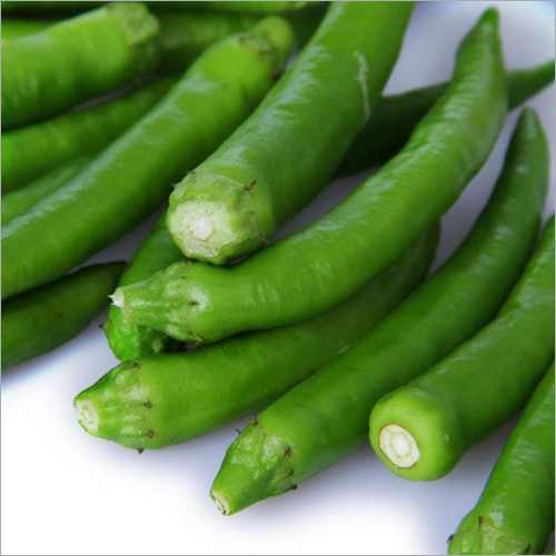 Green Chilli - 5-10cm Long, Green Color | Flavorful, Fresh, Healthy, Spicy, Versatile with Firm Texture and Pungent Taste