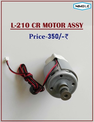 Cr Motor Assy (L-210) - Grey, Compatible With Epson Inkjet Printers L110, L210, L350, L355, L360 | Addressing Shaded Print Issues, Slow Movement