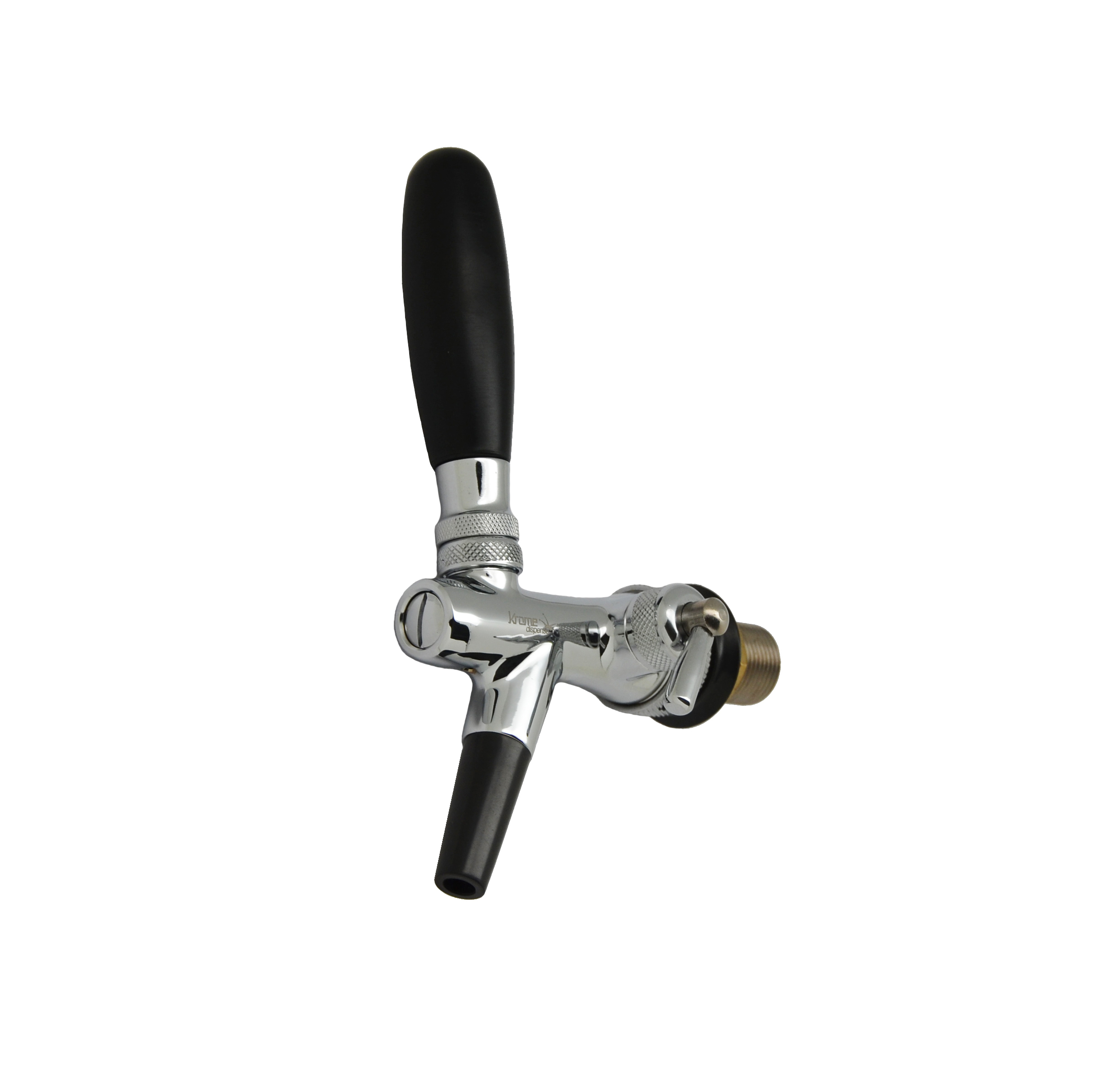 Polished Chrome Standard European Beer Flow Control Faucet