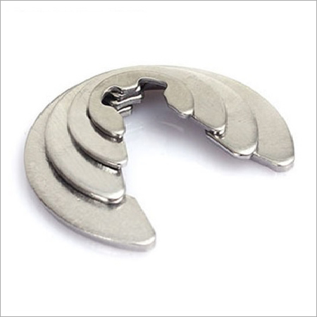 E Type Circlip Din 6799 - Stainless Steel, Available In Different Sizes | E Shape For Radially Fitted Applications, Durable Retaining Ring