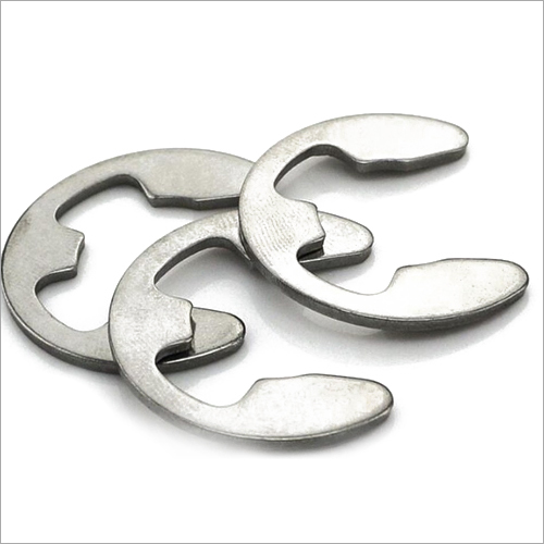 E Type Circlip Din 6799 - Stainless Steel, Available In Different Sizes | E Shape For Radially Fitted Applications, Durable Retaining Ring
