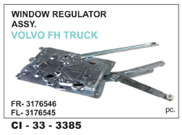 Window Regulator Assy Volvo Truck L/R Vehicle Type: 4 Wheeler