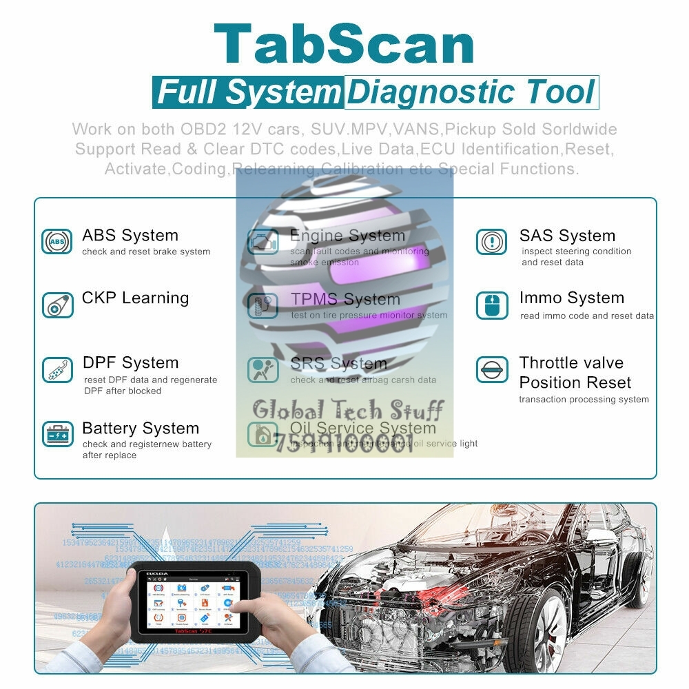 Eucleia Tabscan S7c Better Than Launch Easydiag Golo X431 3.0