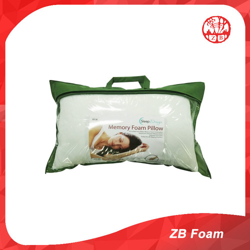 Polyester Memory Foam White Pillow