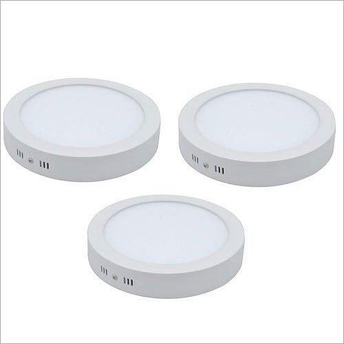 LED Round Surface Panel Light - Plastic Material, 220-240 Volt Input Voltage | Durable, Indoor and Outdoor Application, 2-Year Warranty