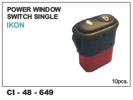 Power Window Switch Single IKON - Durable Plastic Material, Custom Fit for 4-Wheeler Vehicles | Warranty Included for Peace of Mind