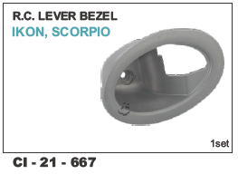 Rc Lever Bezel IKON - Durable Automotive Grade Composite | Vehicle Type: 4 Wheeler, Warranty Included