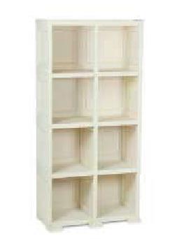 क्रीम प्लास्टिक का बड़ा रैक