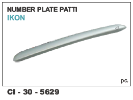 Number Plate Patti IKON - Durable Material, Suitable for 4 Wheeler Vehicles | Warranty Included, Designed for Enhanced Visibility and Longevity
