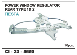 Power Window Regulator Rear Type 1&2 Fiesta L/R Vehicle Type: 4 Wheeler