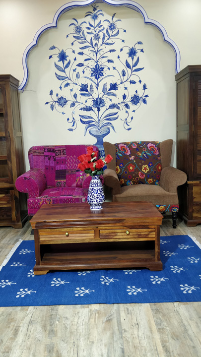 Handmade Rug - Color: Blue
