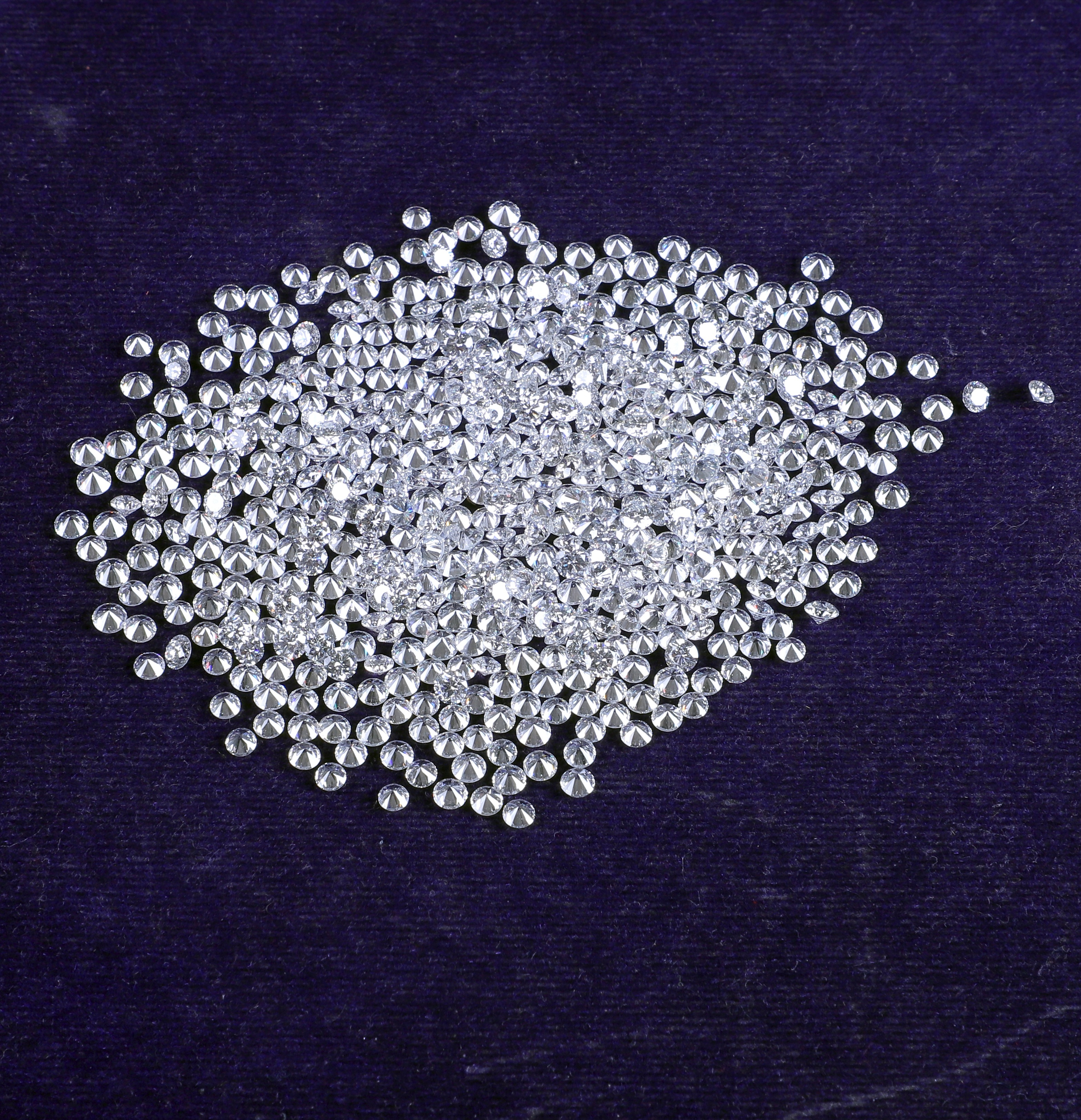 Cvd Diamond 1.35mm To1.40mm Def Vvs Vs Round Brilliant Cut Lab Grown Hpht Loose Stones Tcw 1