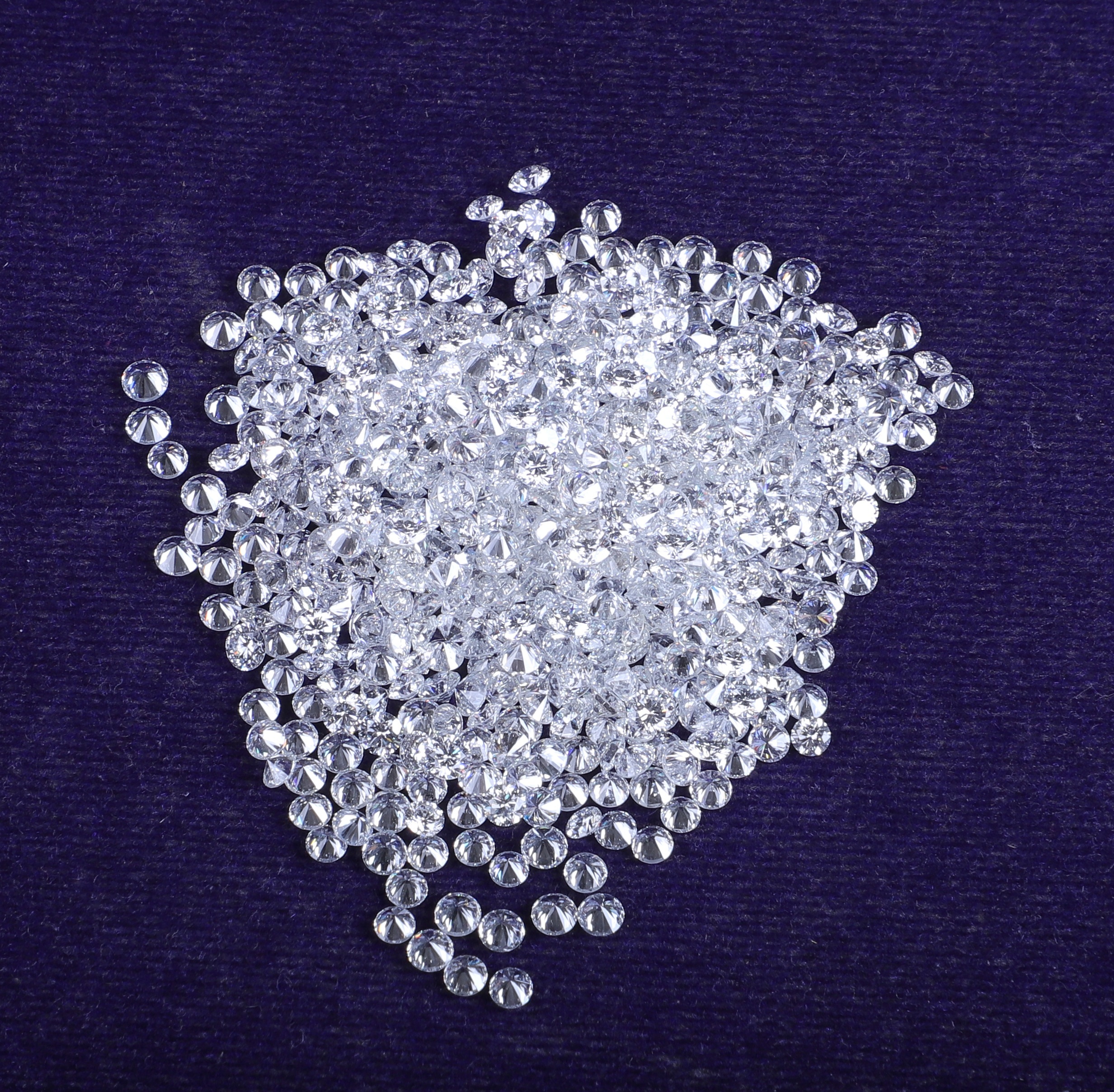 Cvd Diamond 1.50mm To1.55mm Def Vvs Vs Round Brilliant Cut Lab Grown Hpht Loose Stones Tcw 1