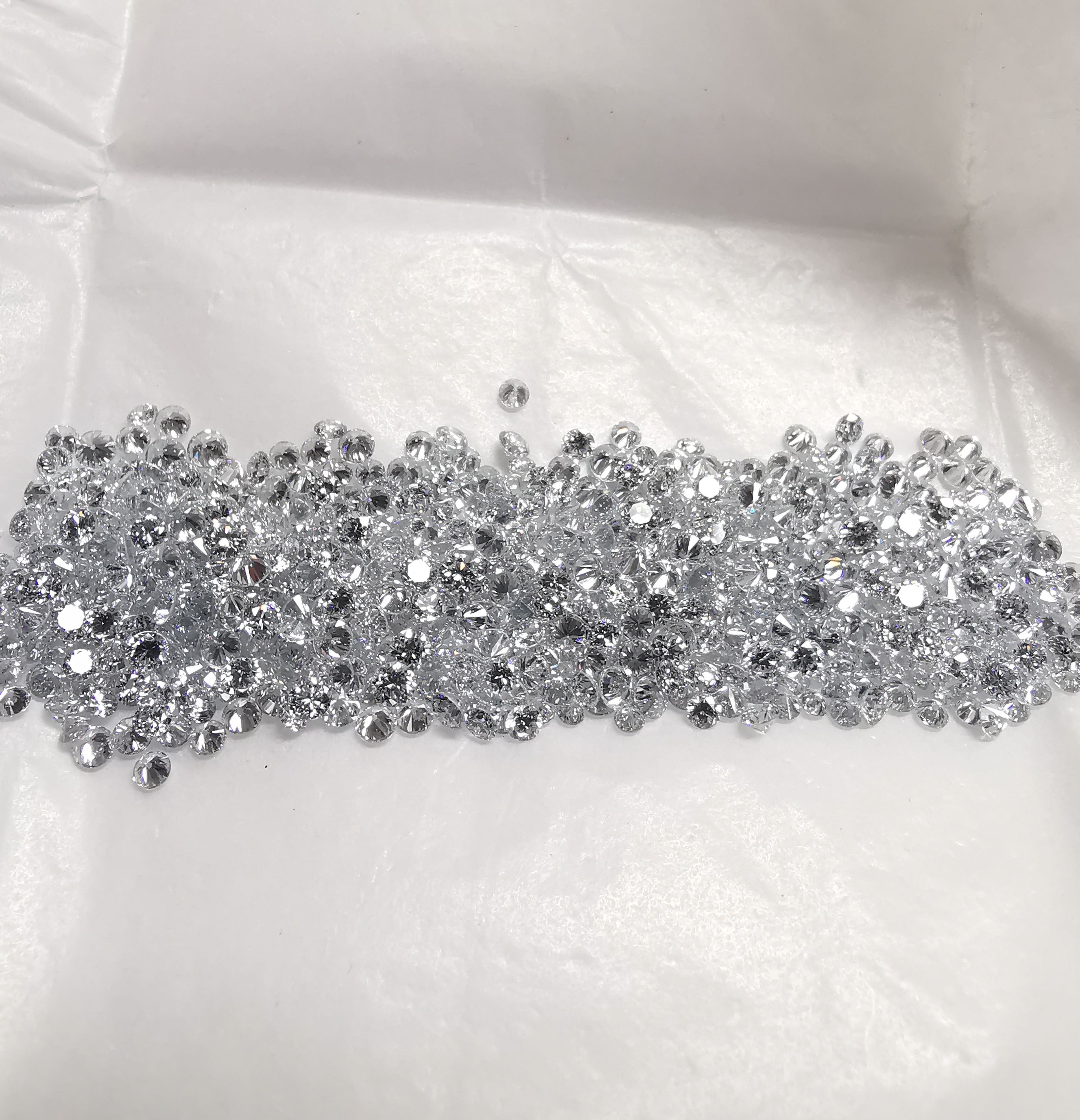 Cvd Diamond 1.55mm To1.60mm Def Vvs Vs Round Brilliant Cut Lab Grown Hpht Loose Stones Tcw 1