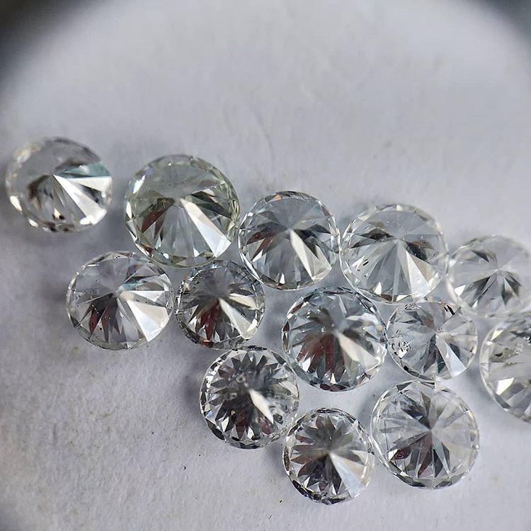 Cvd Diamond 3.30mm To3.40mm Def Vvs Vs Round Brilliant Cut Lab Grown Hpht Loose Stones Tcw 1