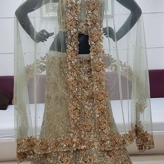 Bridal Lehenga - Embroidered, Sleeveless | Traditional Style, Indian Ethnic Fashion For Ladies