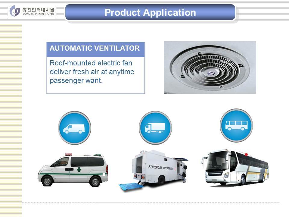 Ventilator System For Bus (Hyundai, Daewoo)